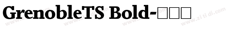 GrenobleTS Bold字体转换